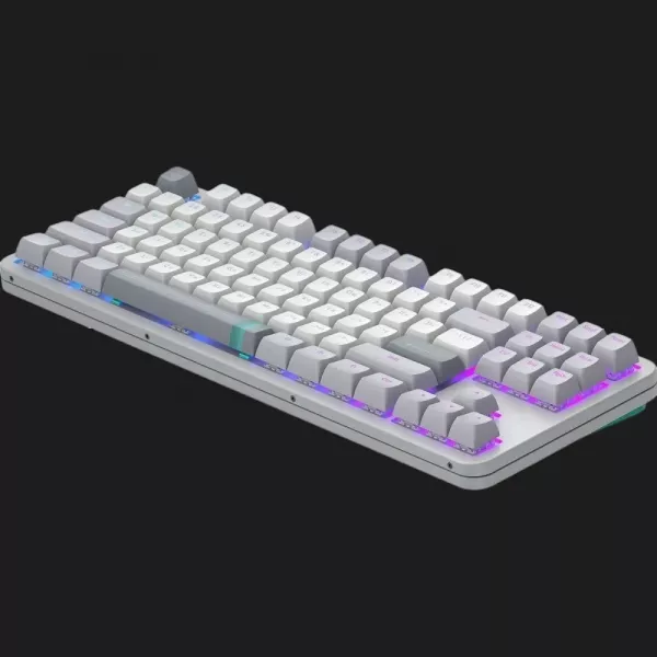 Клавіатура ігрова Dark Project ALU87 Daylight ENG/UA (White/Gray) (UA)
