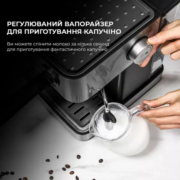 Ріжкова кавоварка Cecotec Cumbia Power Espresso 20 Professional (Silver) (CCTC-01556)