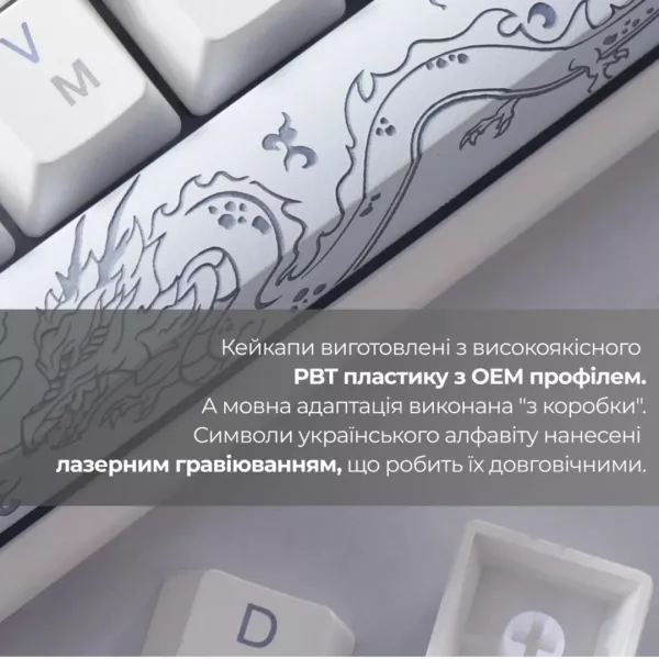 Клавіатура ігрова Ducky One 3 Cherry MX Speed silver RGB (White) (UA)