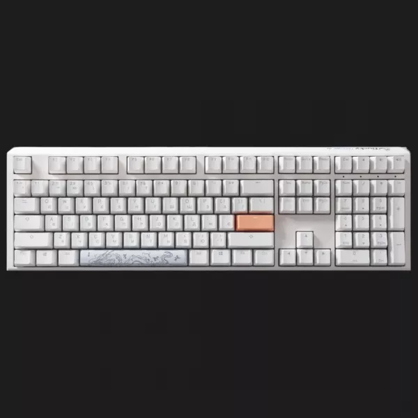Клавіатура ігрова Ducky One 3 Cherry MX Blue RGB (White) (UA)