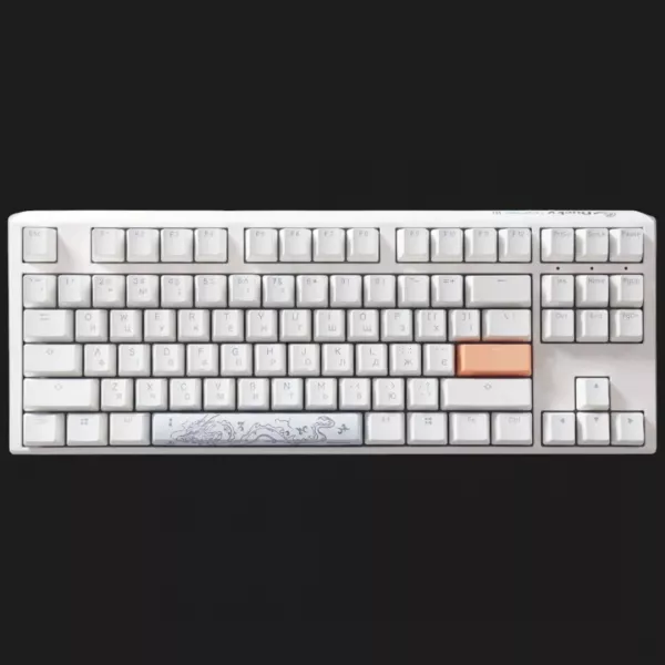 Клавіатура ігрова Ducky One 3 TKL Cherry MX Blue RGB (White) (UA)