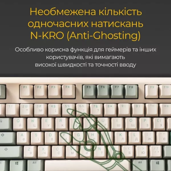 Клавіатура ігрова Ducky One 3 Cherry MX Brown (Matcha Cream) (UA)