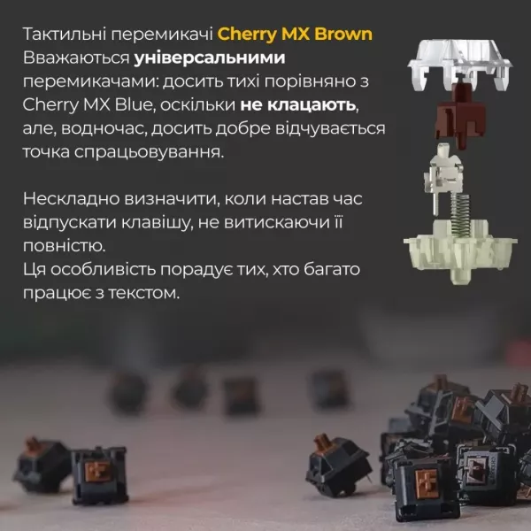 Клавіатура ігрова Ducky One 3 Cherry MX Brown (Matcha Cream) (UA)