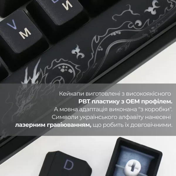 Клавіатура ігрова Ducky One 3 Mini Cherry MX Red RGB (Black) (UA)