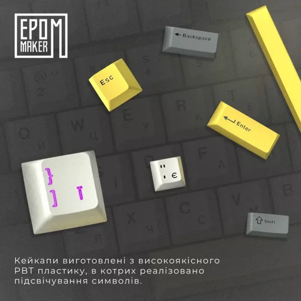 Клавіатура ігрова Epomaker TH80 SE Budgerigar V2 (Black) (UA)