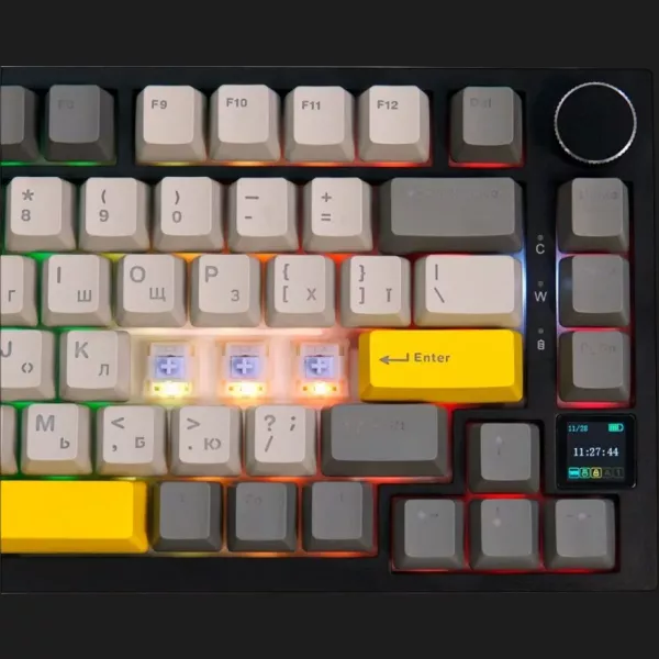 Клавіатура ігрова Epomaker AK820 Pro Gift Switch (Black) (UA)