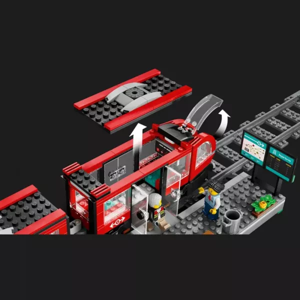 Конструктор LEGO City Трамвай і вокзал у центрі міста (60423)