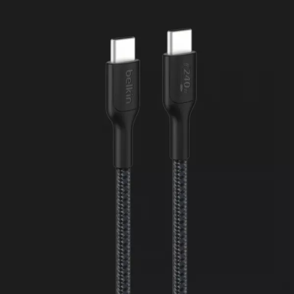 Кабель Belkin Braided USB-C 240W 3m, NEW (Black)