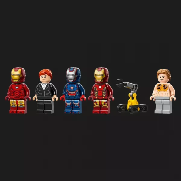 Конструктор LEGO Marvel Лабораторія Залізної Людини: зал обладунків (76315)
