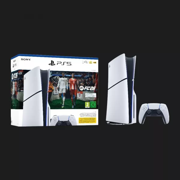 Ігрова приставка Sony PlayStation 5 Slim (BluRay) (EA SPORTS FC 26 Bundle) (1TB) (Standard)