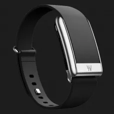 Ремінець Whoop LeatherLuxe Band для Whoop 5.0 (Black with Titanium) (Size L)