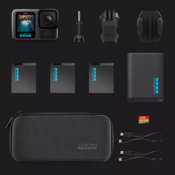 Екшн-камера GoPro Hero 13 Black Extended Power Bundle (CHDRB-134-RW) (Standard)