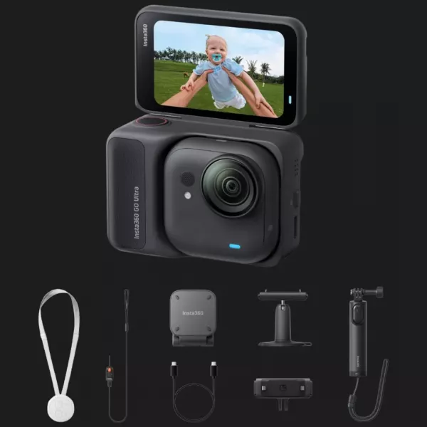 Екшн-камера Insta360 GO Ultra Midnight Black Creator Bundle