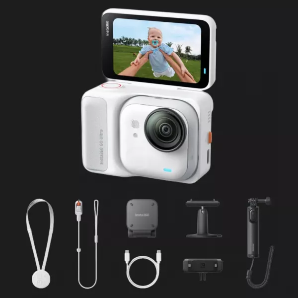 Екшн-камера Insta360 GO Ultra Arctic White Creator Bundle