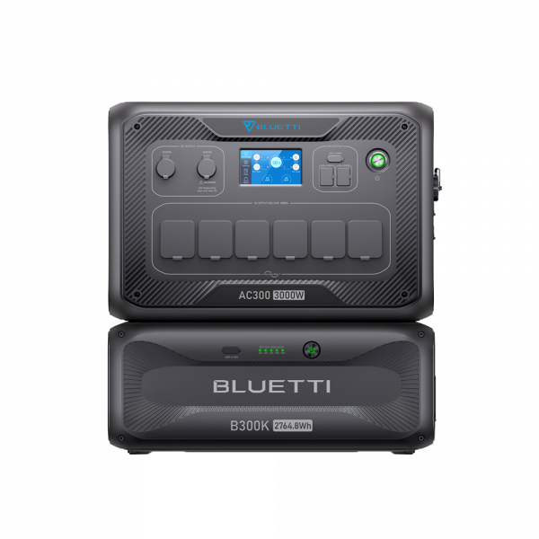 Комплект зарядної станції BLUETTI AC300 + battery module B300K 3000W 2764Wh